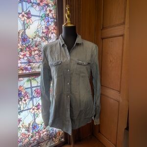 Abercrombie & Fitch Light Blue Denim Shirt